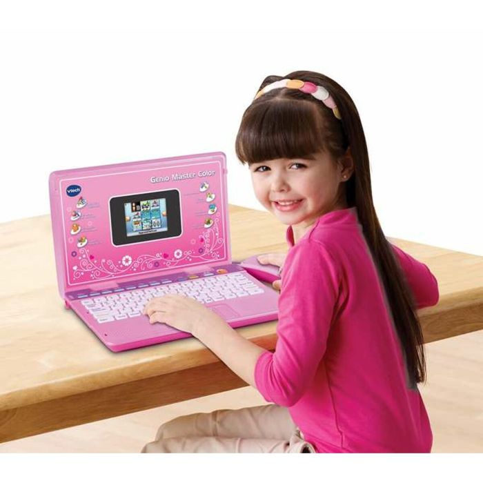 Ordenador de juguete Vtech Genio Master Color ES-EN 18 x 27 x 4 cm Rosa 2