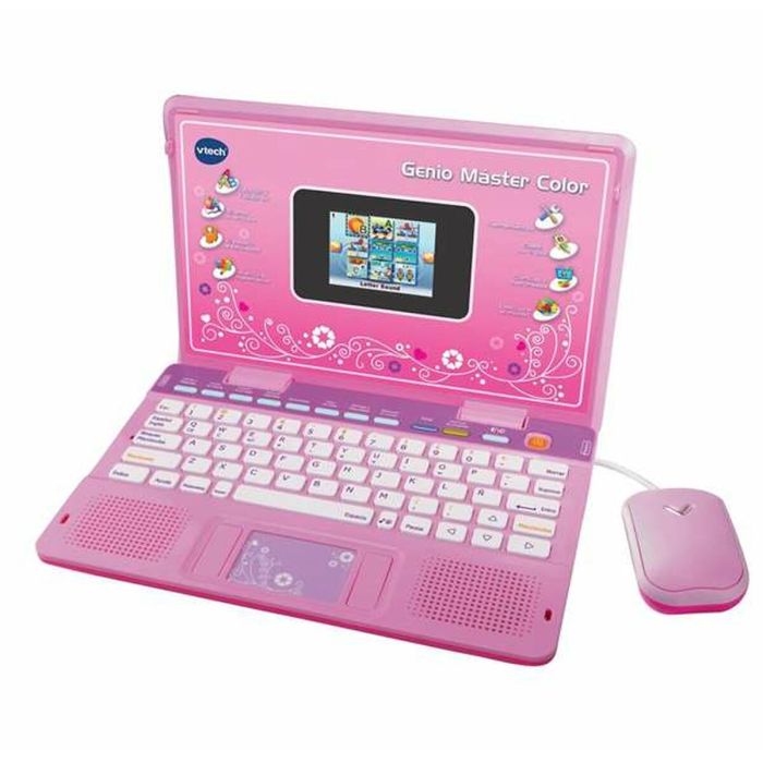 Ordenador de juguete Vtech Genio Master Color ES-EN 18 x 27 x 4 cm Rosa