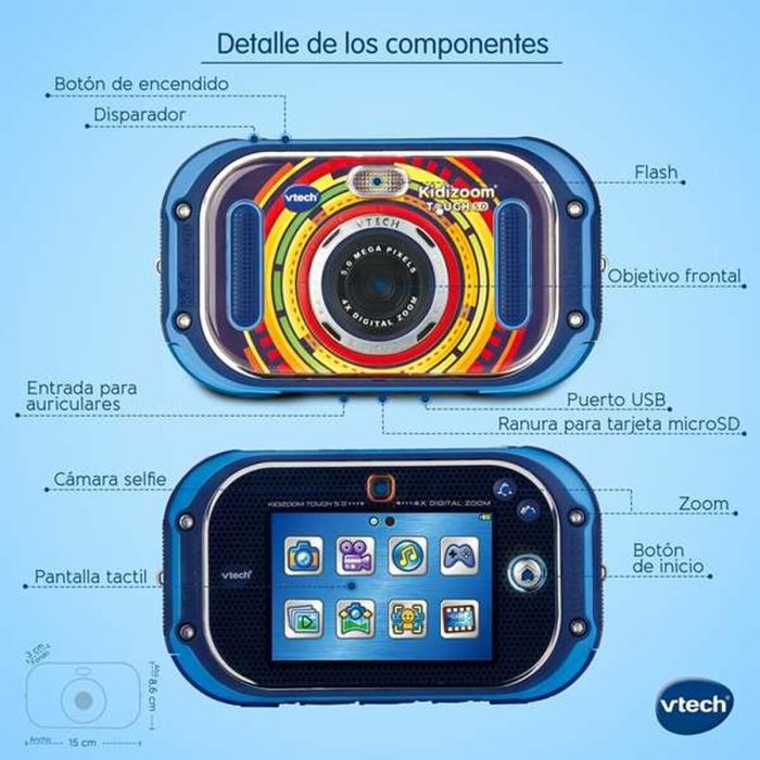 Cámara Digital Infantil Vtech Kidizoom Touch 3,5" 5 Mpx 2