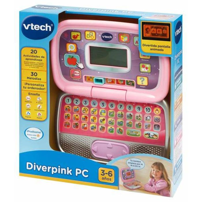 Ordenador de juguete Vtech Diverpink PC ES 24 x 16 x 6 cm 5