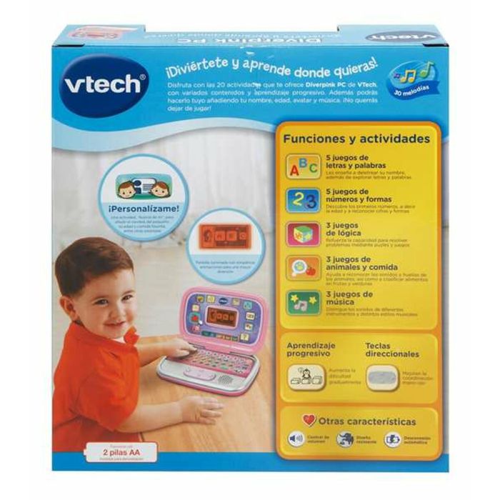 Ordenador de juguete Vtech Diverpink PC ES 24 x 16 x 6 cm 4 Ordenador de juguete Vtech Diverpink PC ES 24 x 16 x 6 cm 4