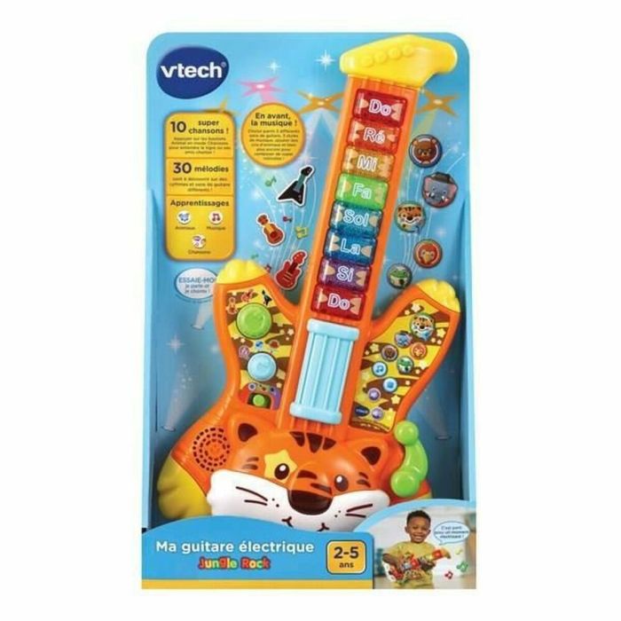 Guitarra Infantil Vtech Baby Jungle Rock- Guitare Électrique Tigre 1 Pieza 1
