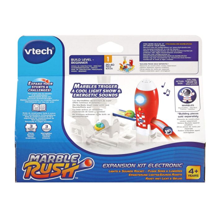 Set de Canicas Vtech Marble Rush - Expansion Kit Electronic - Raket Circuito Pista con Rampas 3 Piezas + 4 Años 1