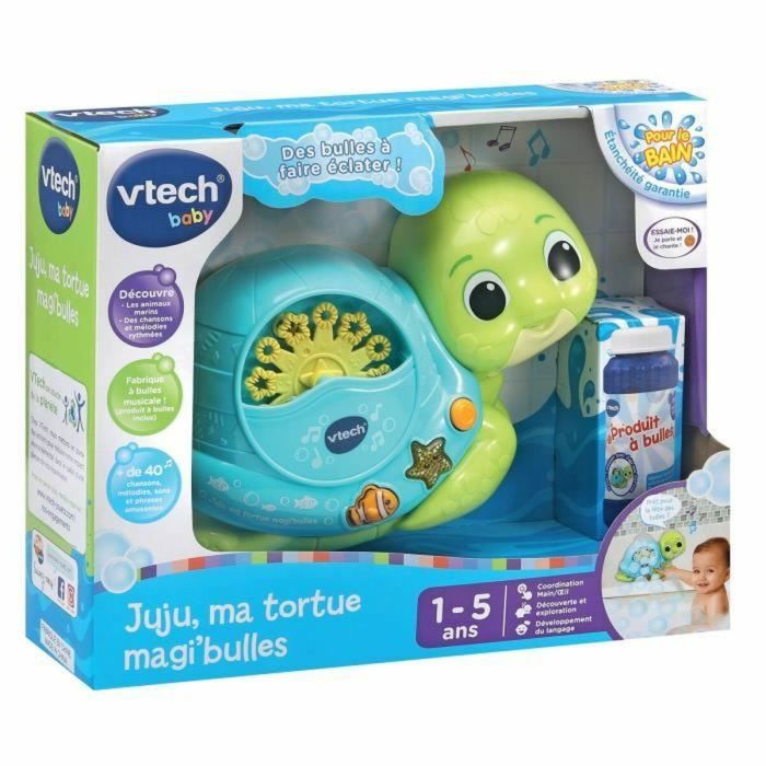 Juguetes Para el Baño Vtech Baby Juju ma tortue magi bulles 5
