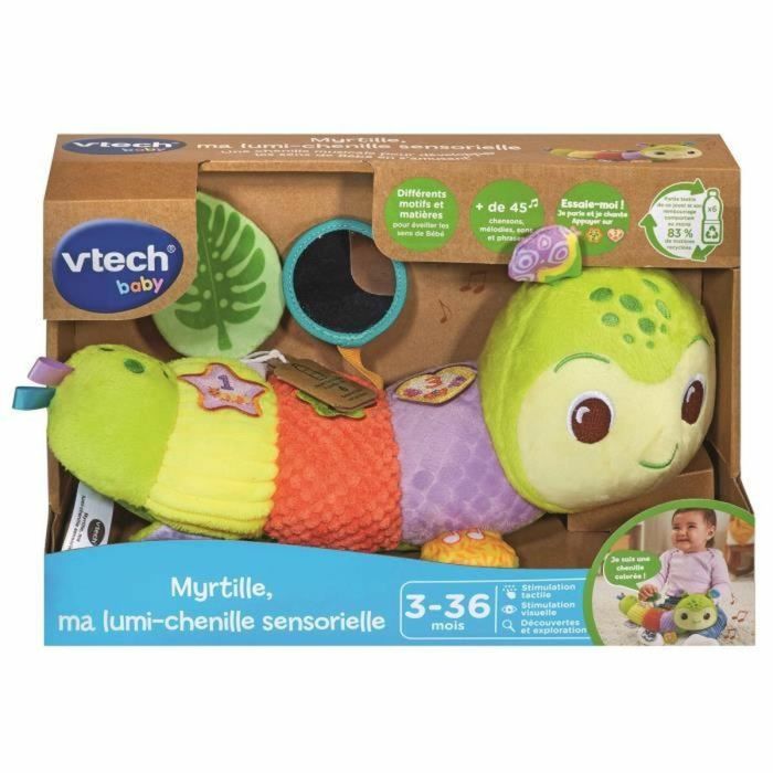 Juguete educativo Vtech Baby Myrtille, ma lumi-chenille sensorielle (FR) 3