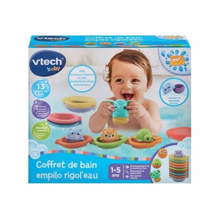Juguete educativo Vtech Baby Coffret de Bain empilo rigo l´eu (FR) 3
