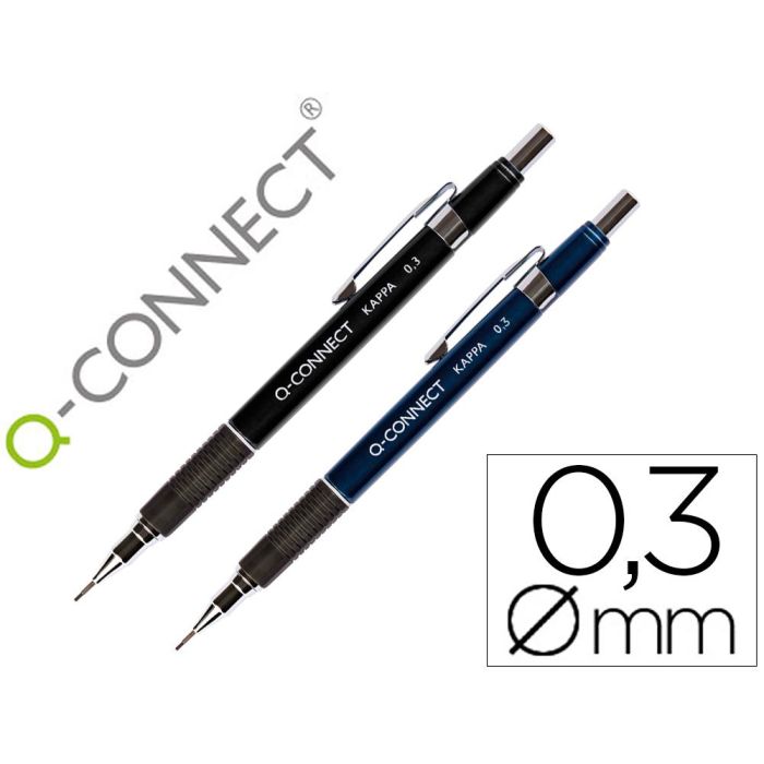 Portaminas Q-Connect Kappa 0,3 mm Sujecion De Caucho 12 unidades