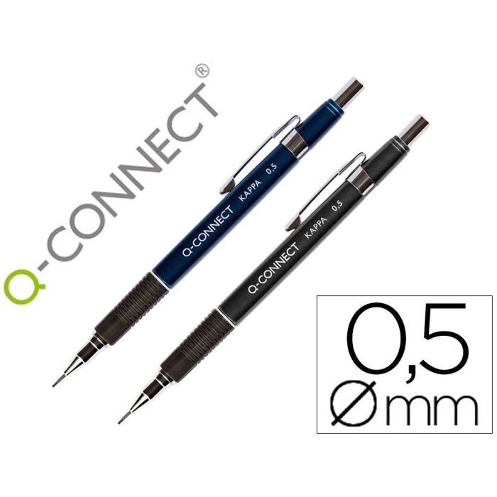 Portaminas Q-Connect Kappa 0,5 mm Sujecion De Caucho 12 unidades