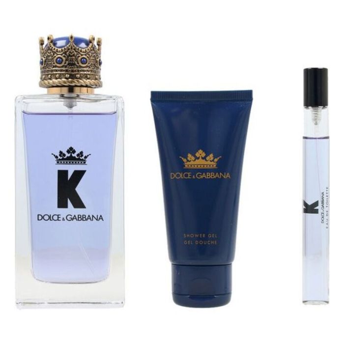 Set de Perfume Hombre Dolce & Gabbana EDT 3 Piezas K Pour Homme