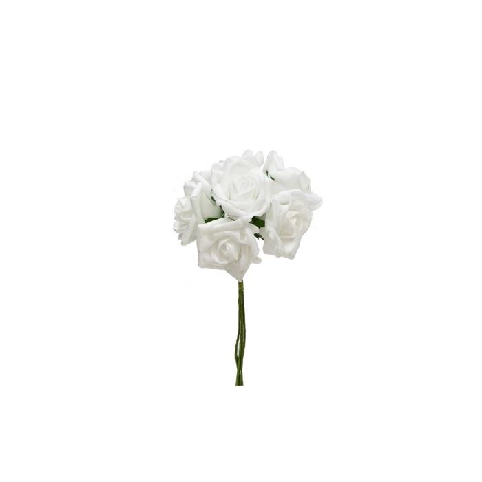 Bolsa Mini Flores 10 Pomos Foam Blanco