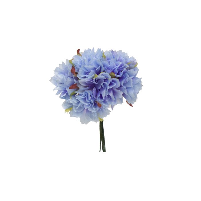 Mini Flor Bolsa de 10 Pomos Zinnia x 6 Flores Azul