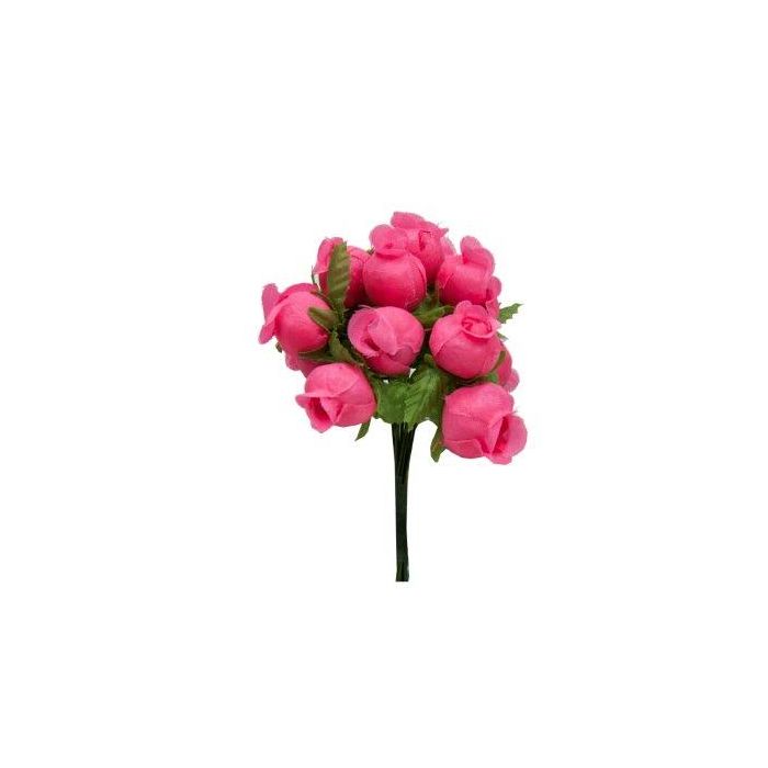 Bolsa de 12 Mini Flores Pomos con Capullos Fuscia