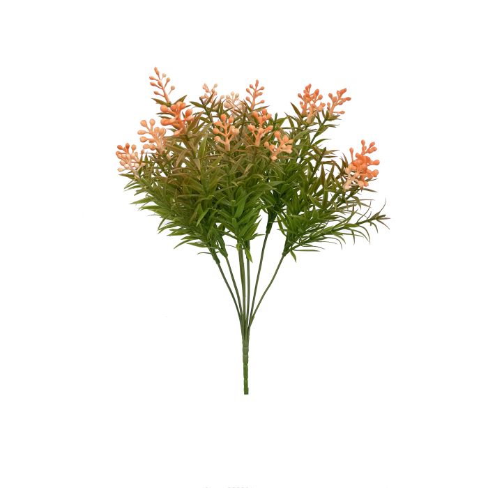 Relleno Artificial Semilla Flor Cerda Naranja Plástico
