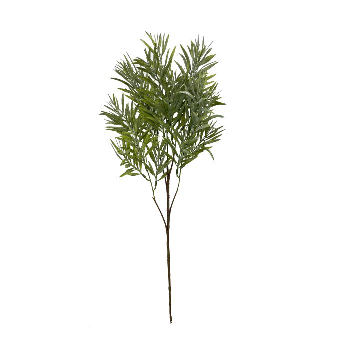 Oplante Vara Hoja de Palmera Artificial Verde, Plástico, 60 cm Alto, 20 cm Ancho