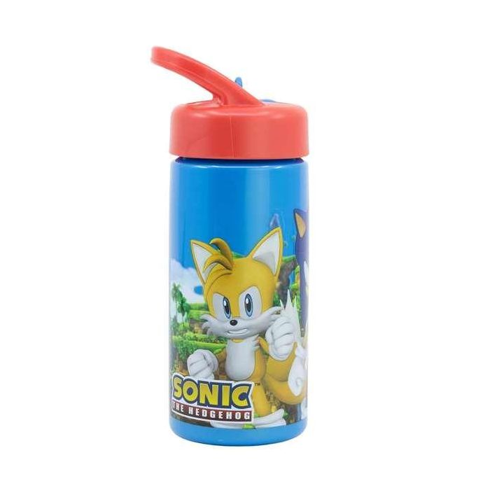 Botella de plástico con asa para llevar sonic 410 ml.