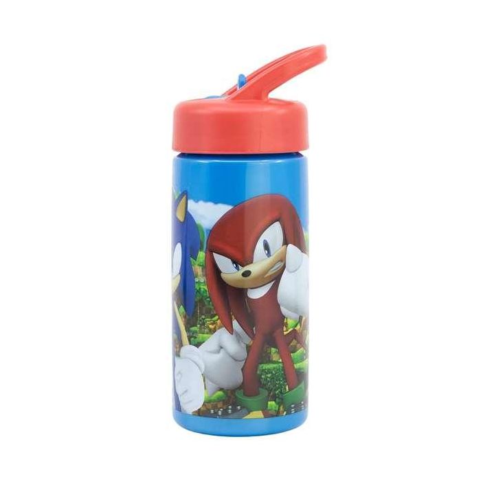 Botella de plástico con asa para llevar Sonic 410 ml. 1