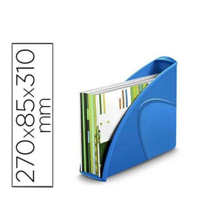 Revistero Cep Plastico Uso Vertical - Horizontal Azul 85x270X310 mm