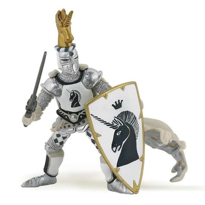 Figura de Acción Papo Guerrero Medieval Unicornio 10 x 8 x 11 cm 1