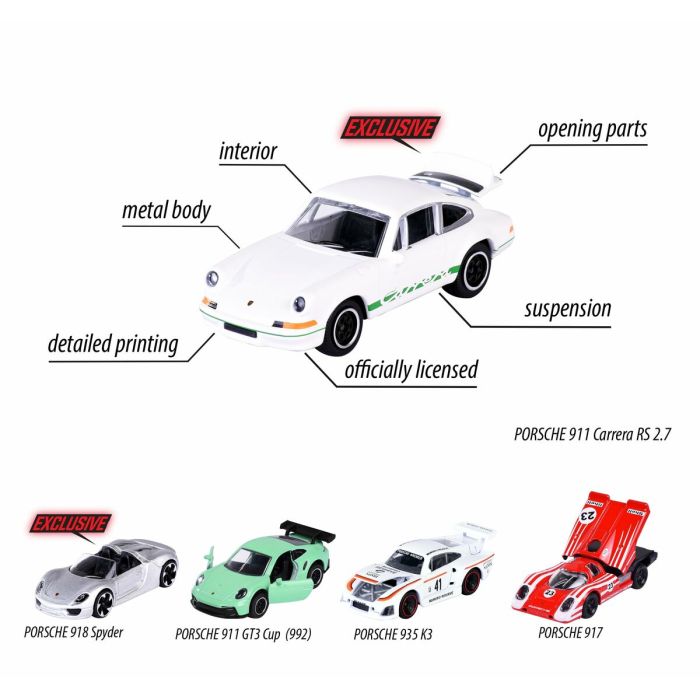 Coche de carreras Majorette Porsche Edition 1