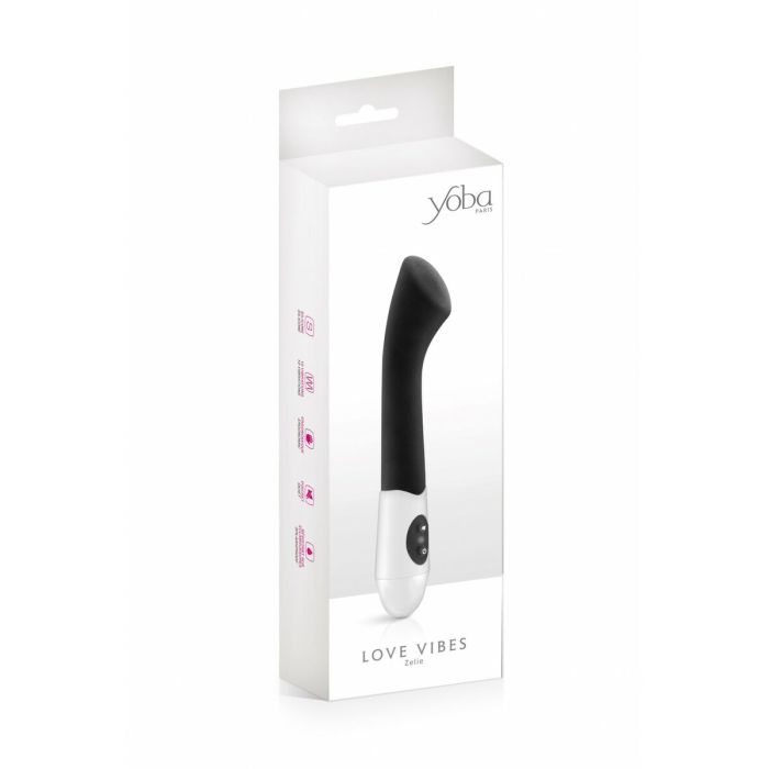 Vibrador de Punto G Yoba Negro Silicona 1