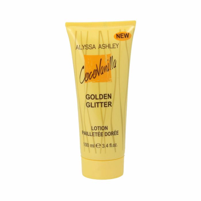 Loción Corporal Brillante Coco Vanilla Golden Gliter Alyssa Ashley 463 100 ml