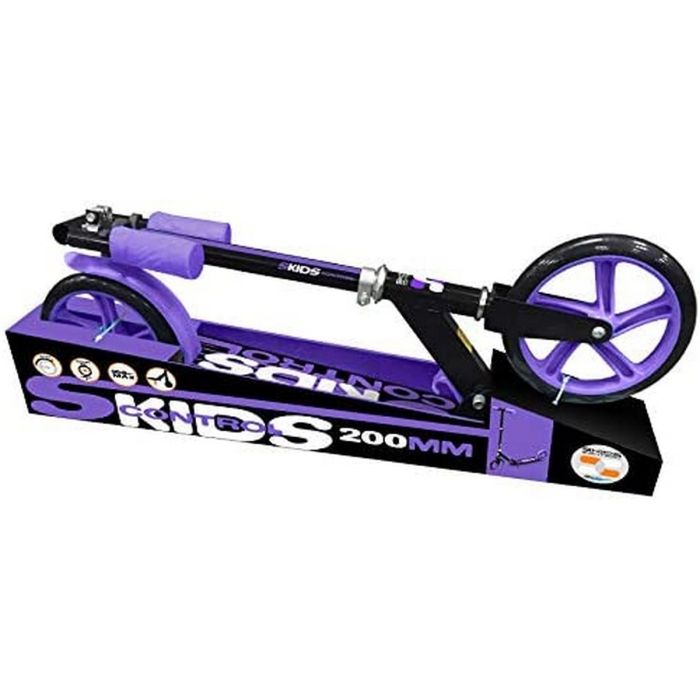 Patinete SKIDS CONTROL Morado Plegable Pata de cabra 4