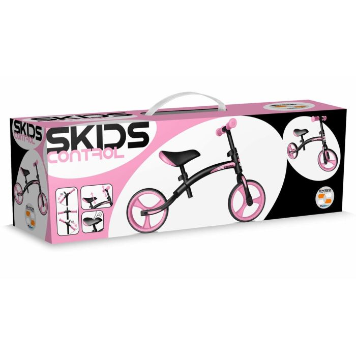 Bicicleta Infantil SKIDS CONTROL   Sin Pedales Negro Rosa 1