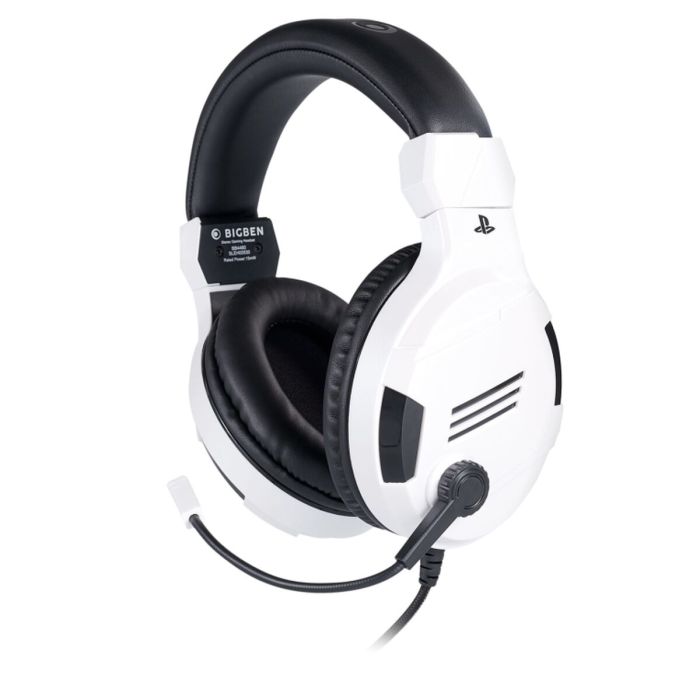 Nacon Bigben Gaming Headphones With Microphone Ps4 V3 White PS4OFHEADSETV3WHITE