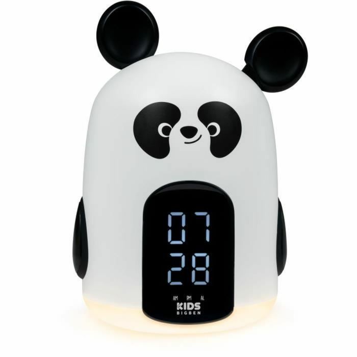 Reloj Despertador Bigben Blanco/Negro Oso Panda 3