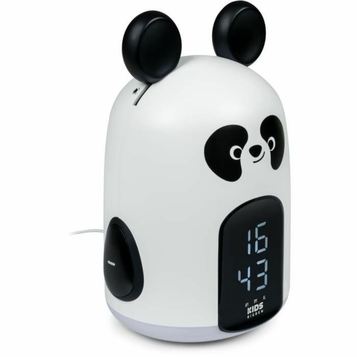 Reloj Despertador Bigben Blanco/Negro Oso Panda 2