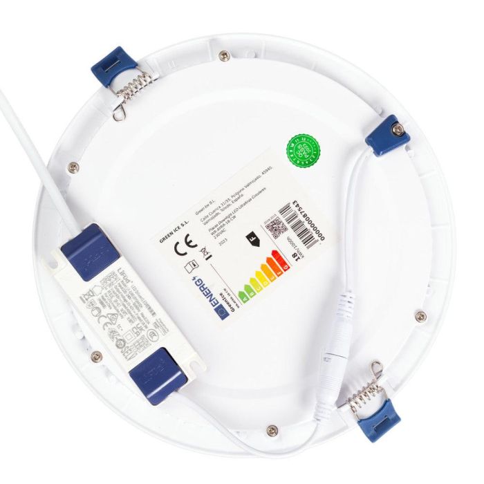 Placa LED Circular 18W 1,790Lm Driver Lifud Flicker Free IP20 30,000H [WR-AYRR-18-CW] 4