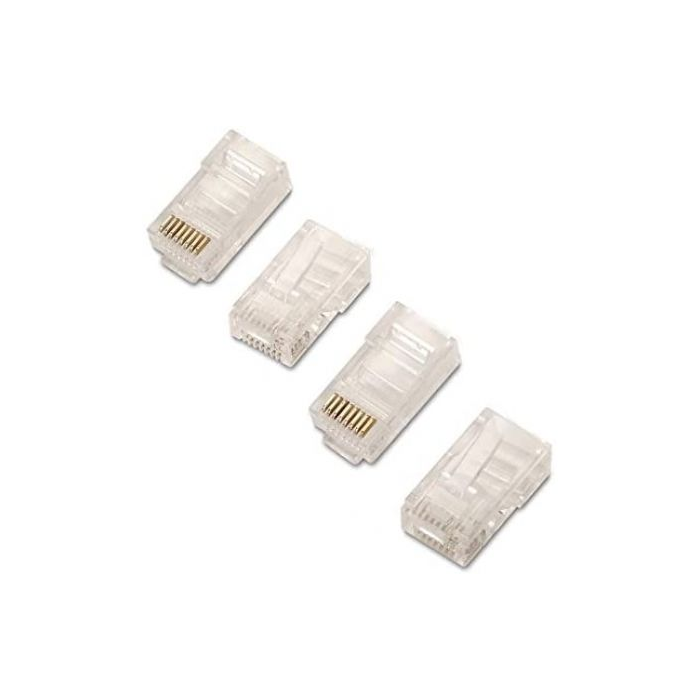 Nanocable 10.21.0201 Conector RJ45 Cat.6 para Cable de Red Ethernet, 8 Hilos, con Guías, Pack de 10 Unidades 1 Nanocable 10.21.0201 Conector RJ45 Cat.6 para Cable de Red Ethernet, 8 Hilos, con Guías, Pack de 10 Unidades 1