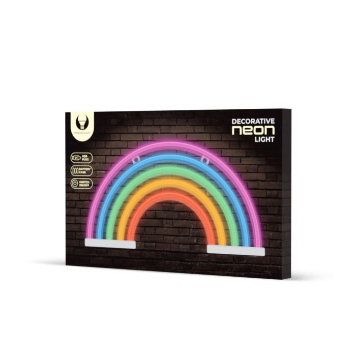 Forever Lámpara Neon Led Rainbow 5 con Atenuador, Iluminación Moderna USB, Multicolor 1 Forever Lámpara Neon Led Rainbow 5 con Atenuador, Iluminación Moderna USB, Multicolor 1