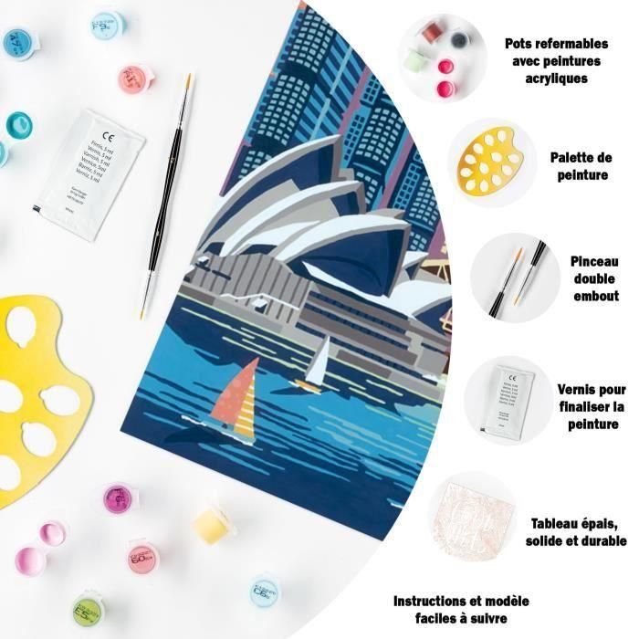 Ravensburger RAV4005556235261 CreArt - Kit de Pintura por Números Sídney 24x30cm 1