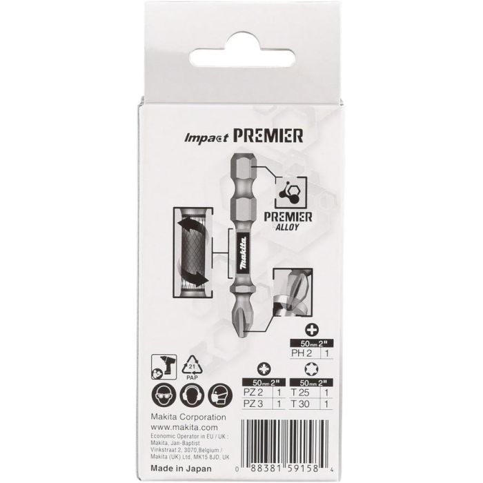 Makita E-13568 Torsion Bit-Set 5-tlg 5 Makita E-13568 Torsion Bit-Set 5-tlg 5
