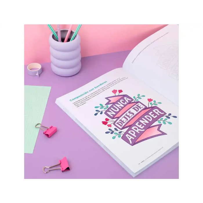 Rubio Cuaderno Lettering para Mentes Creativas Caligrafías 11x264x204 mm 4