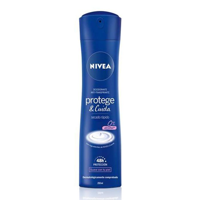 Nivea Desodorante Protege con Secado Rápido Sin Alcohol 200 ml Vaporizador para Mujer
