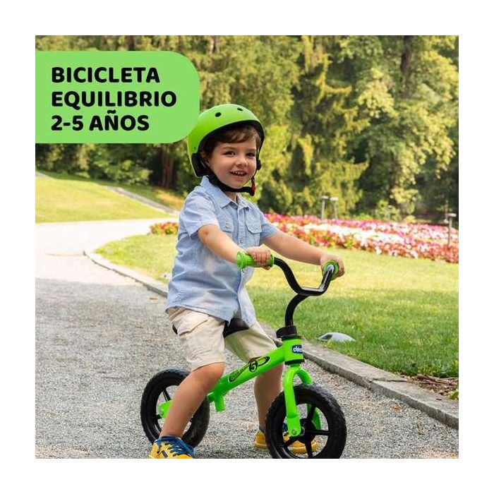 Chicco Bicicleta sin Pedales S Bullet Verde 10 Pulgadas para Niños de 2 a 5 Años Ideal para el Equilibrio 3