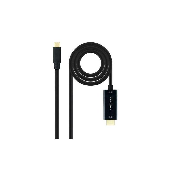 Cable Conversor Nanocable 10.15.5132/ USB Tipo-C Macho - HDMI Macho/ 1.8m/ Negro 1 Cable Conversor Nanocable 10.15.5132/ USB Tipo-C Macho - HDMI Macho/ 1.8m/ Negro 1