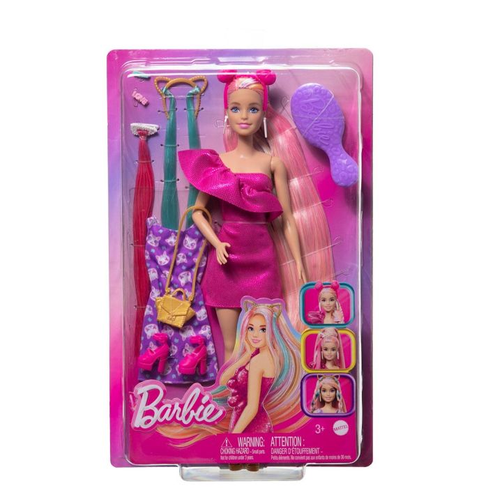 Barbie Jdc85 Muñeca Totally Hair Pelo Rubio Extra Largo 21cm con Accesorios y Ropa Adicional - Mattel +3 años 1