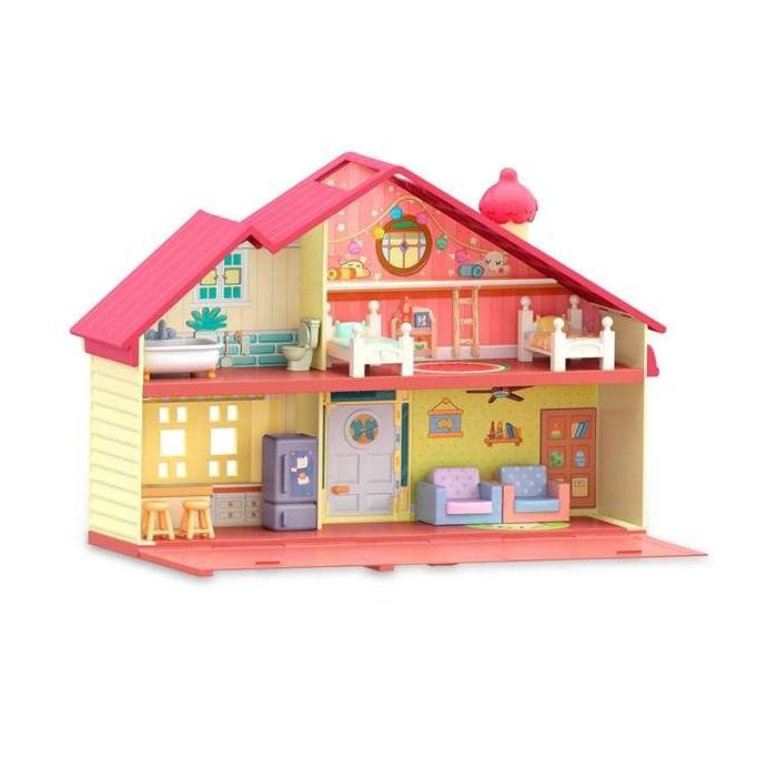 Casa familiar Bluey con dos plantas y diferentes habitaciones, incluye figura Bluey de 6 cm y accesorios 35 cm 12