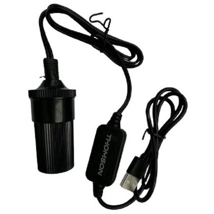 Thomson THO3513767305105 Convertidor USB a 12 V, 10 W con cable de 120 cm Thomson THO3513767305105 Convertidor USB a 12 V, 10 W con cable de 120 cm