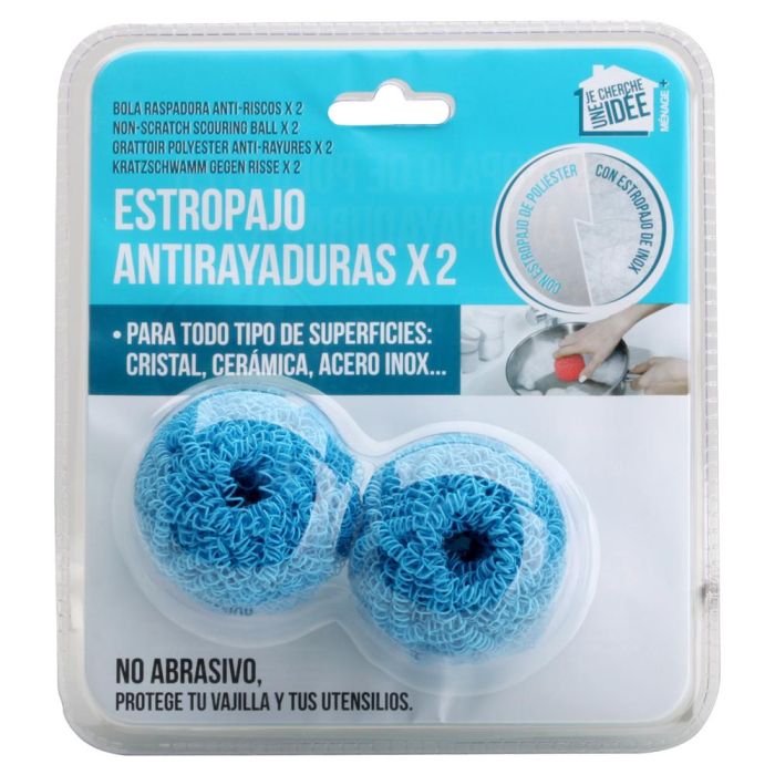 Je cherche une Idee Juego De 2 Estropajos Antirayadura No Abrasivo Para Todo Tipo De Superficies 4