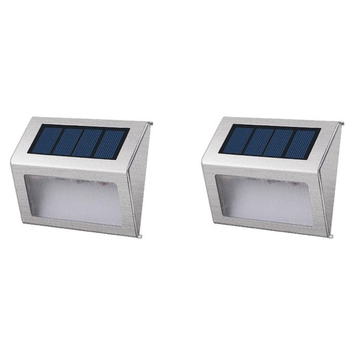 LUMISKY Pack de 2 focos de pared impermeables para exteriores - 3 LED 6 LUMISKY Pack de 2 focos de pared impermeables para exteriores - 3 LED 6