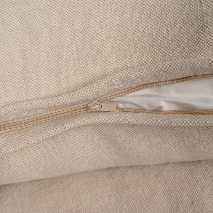 Sofá 3 Plazas Crema Tejido-Madera 210 X 97 X 89 cm