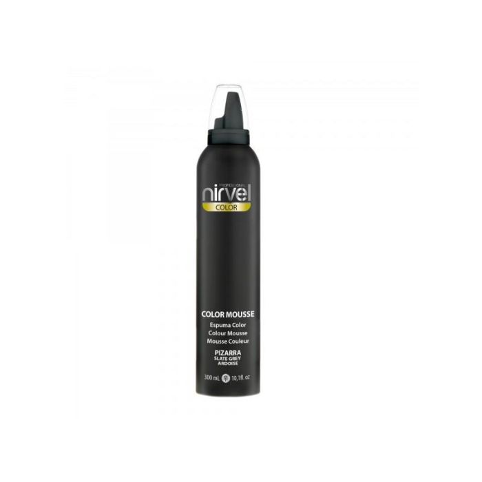 Nirvel Color Mousse Pizarra 300 ml | Para Coloración y Fijación del Cabello | Aporta Volumen y Reaviva el Color