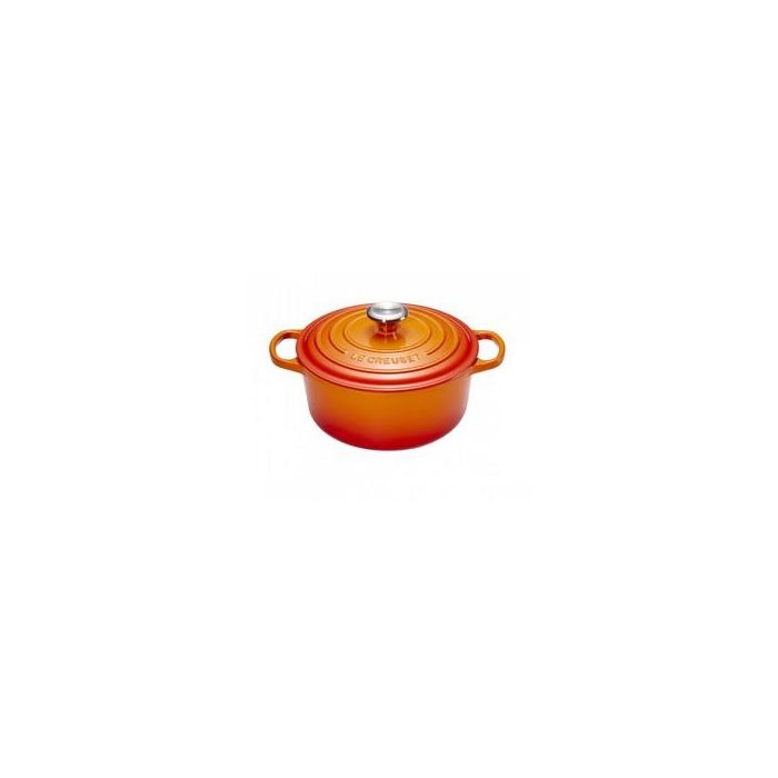 Le Creuset Bräter Signature redondo 24 cm ofenrot
