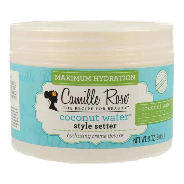 Camille Rose Gel para el Cabello en Crema Tropical con Aromas de Cítricos y Coco 240Ml - Hidrata y Mantiene Peinados