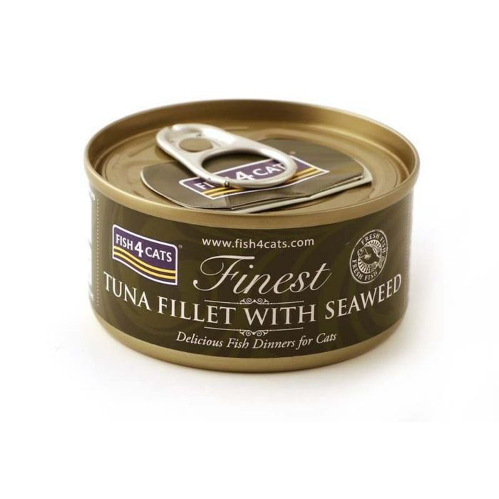 Comida para gato FISH4DOGS FISH4CATS Tuna fillet with seaweed Pescado 70 g Comida para gato FISH4DOGS FISH4CATS Tuna fillet with seaweed Pescado 70 g