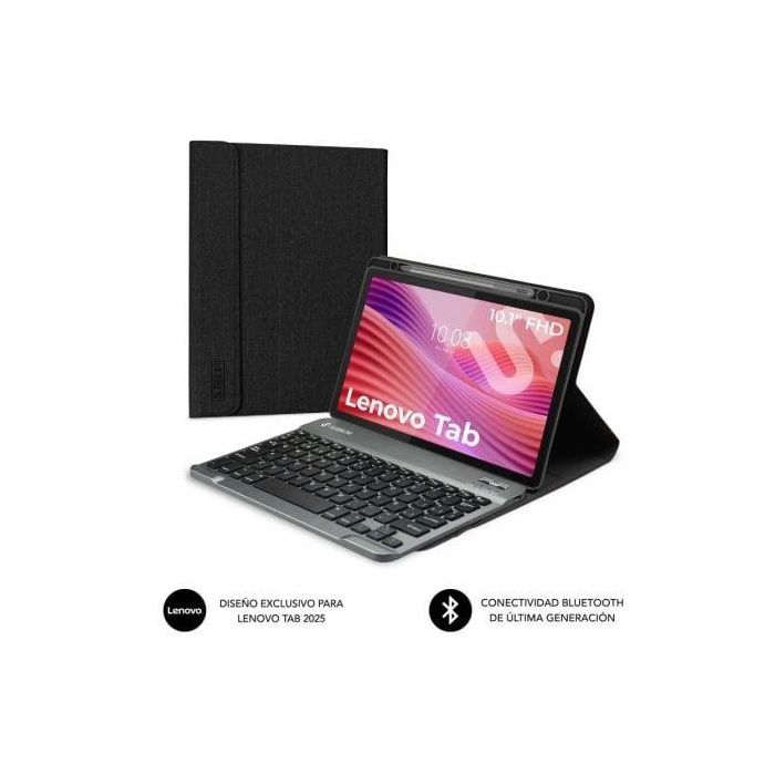 Funda con Teclado Subblim Shock Case Lenovo Tab 10.1" 2025/ Negra 0 Funda con Teclado Subblim Shock Case Lenovo Tab 10.1" 2025/ Negra 0